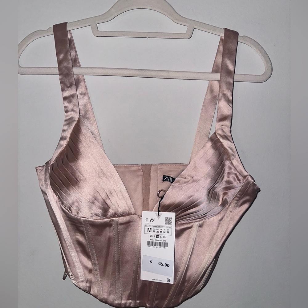Zara corset top , never worn tags still on